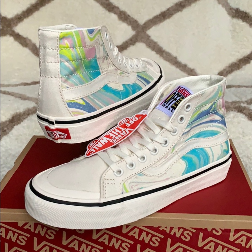 •VANS SK8-Hi 138 DECON RESIN SWIRL Marshmallow WMNS - Picture 5 of 16